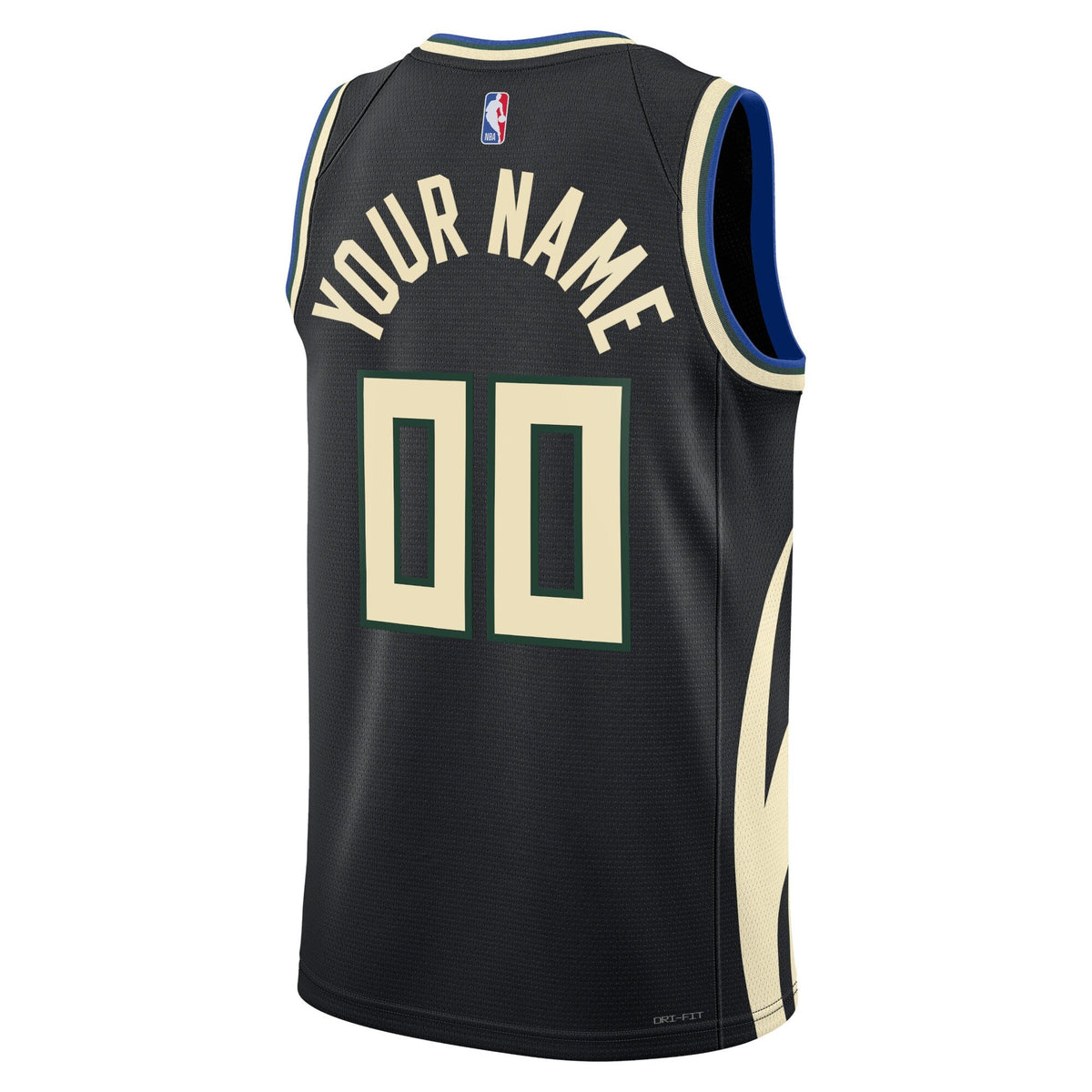 Milwaukee Bucks Statement Swingman Jersey - Custom product image 3, provided for visual reference and product detail review
