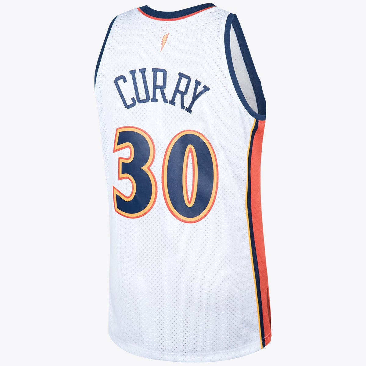Golden State Warriors 2009 Steph Curry Hardwood Classics Home Swingman Jersey - White product image 3, provided for visual