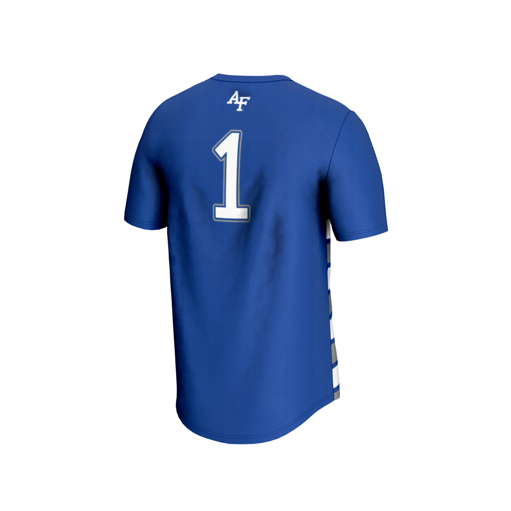 #1 Air Force Falcons Lightweight Soccer Fashion Jersey - Royal product image 4, provided for visual reference and product