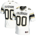 Colorado Buffaloes NIL Pick-A-Player Football Jersey - White product image 1, provided for visual reference and product