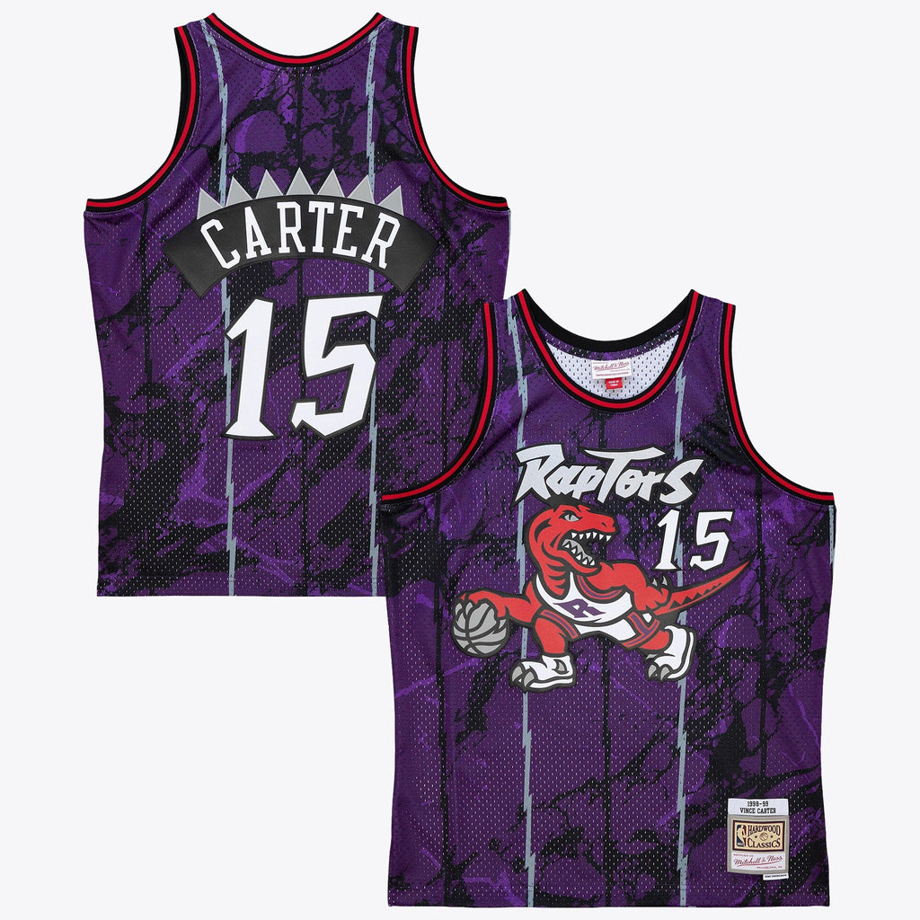 Toronto Raptors Vince Carter 1998 Team Marble Swingman Jersey - Purple product image 1, provided for visual reference and