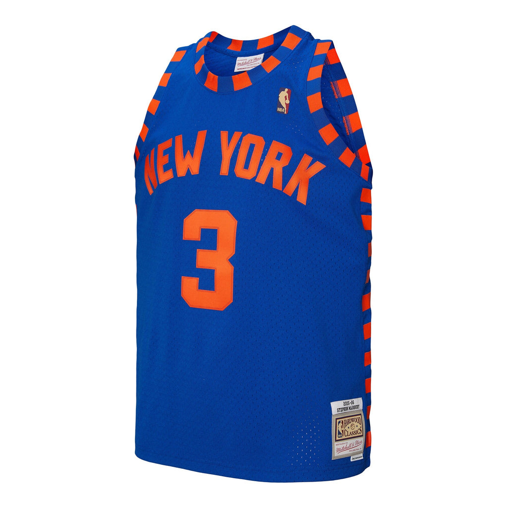 Stephon Marbury Blue New York Knicks 2005/06 Hardwood Classics Swingman Jersey product image 3, provided for visual