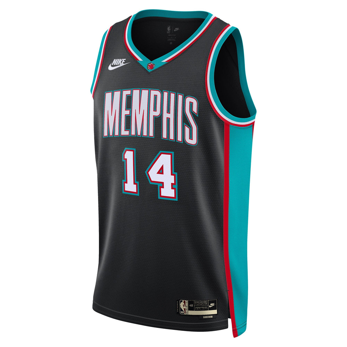 Memphis Grizzlies Classic Edition Jersey - Black - Zach Edey product image 3, provided for visual reference and product