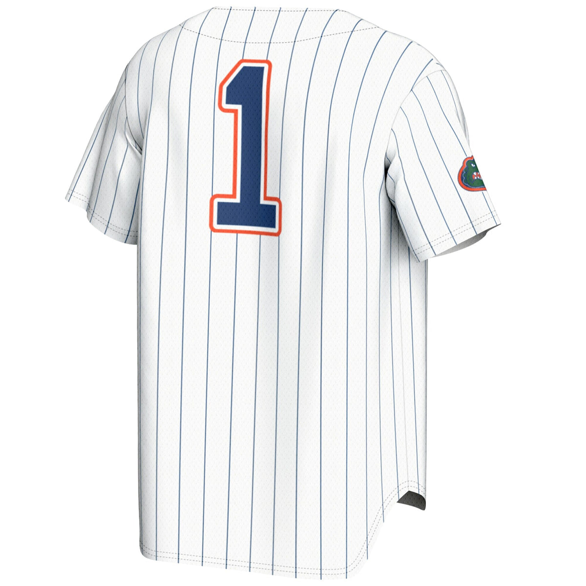 #1 Florida Gators Lightweight Baseball Jersey - White product image 4, provided for visual reference and product detail