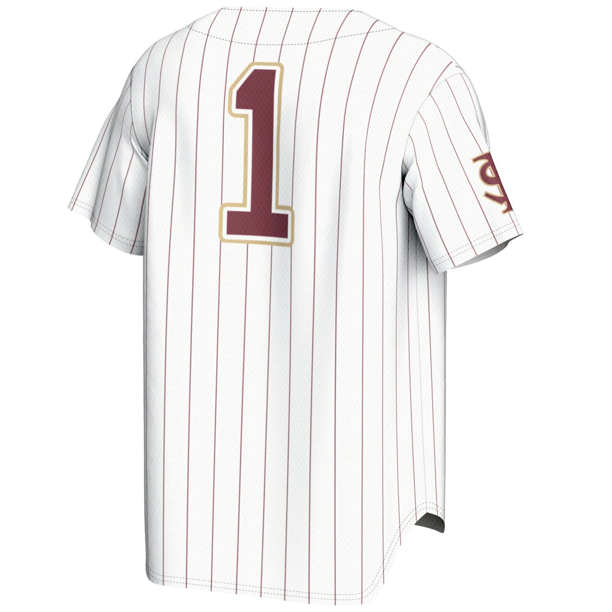 #1 Florida State Seminoles Lightweight Baseball Jersey - White product image 4, provided for visual reference and product