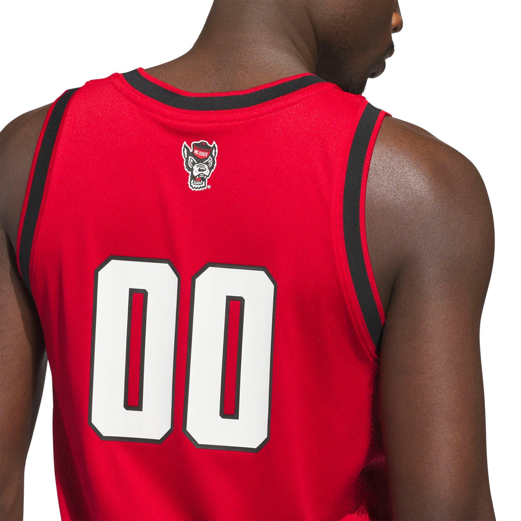 #00 Red NC State Wolfpack Replica Swingman Jersey product image 5, provided for visual reference and product detail review