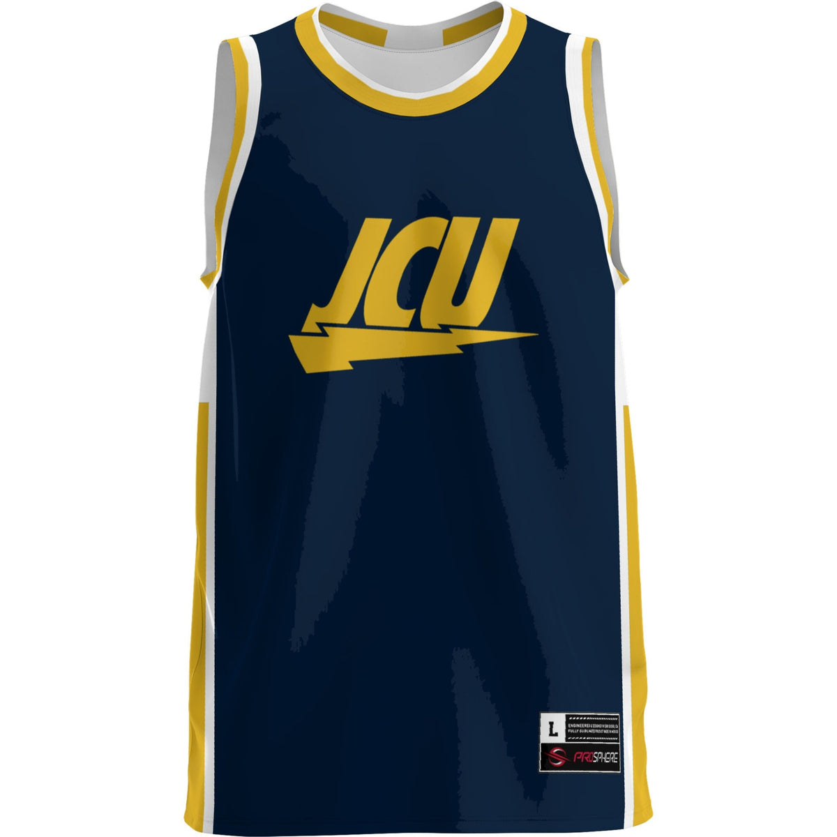 John Carroll University Blue Streaks Lightweight Basketball Jersey - Navy product image 3, provided for visual reference and