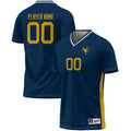West Virginia Mountaineers Pick-A-Player NIL Lightweight Soccer Jersey - Navy product image 1, provided for visual reference