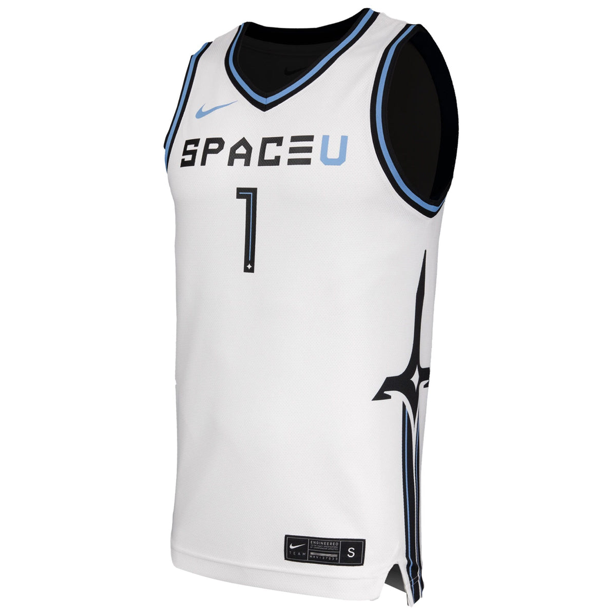 UCF Knights Space Game Replica Basketball Jersey - White product image 3, provided for visual reference and product detail