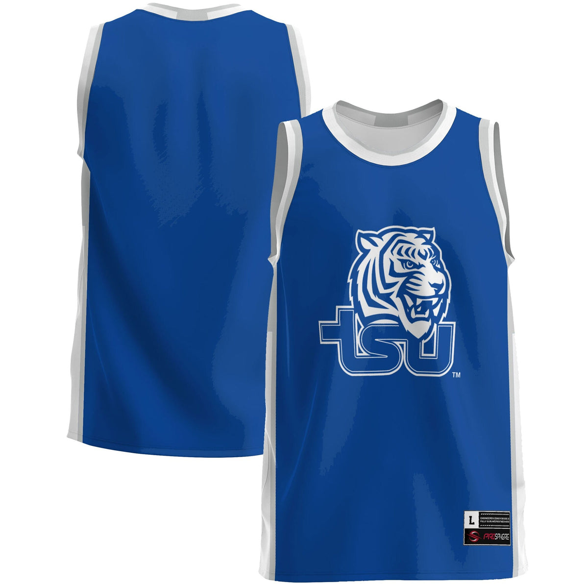Tennessee State Tigers Lightweight Basketball Jersey - Blue product image 1, provided for visual reference and product