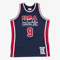 USA Basketball Authentic Jersey Michael Jordan 1992 Navy product image 1, provided for visual reference and product detail