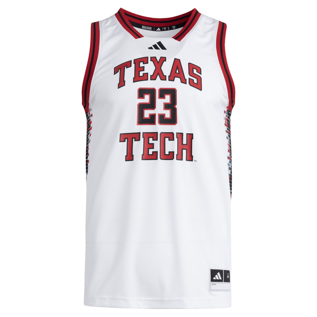 #23 Texas Tech Red Raiders Replica Swingman Jersey - White product image 3, provided for visual reference and product detail