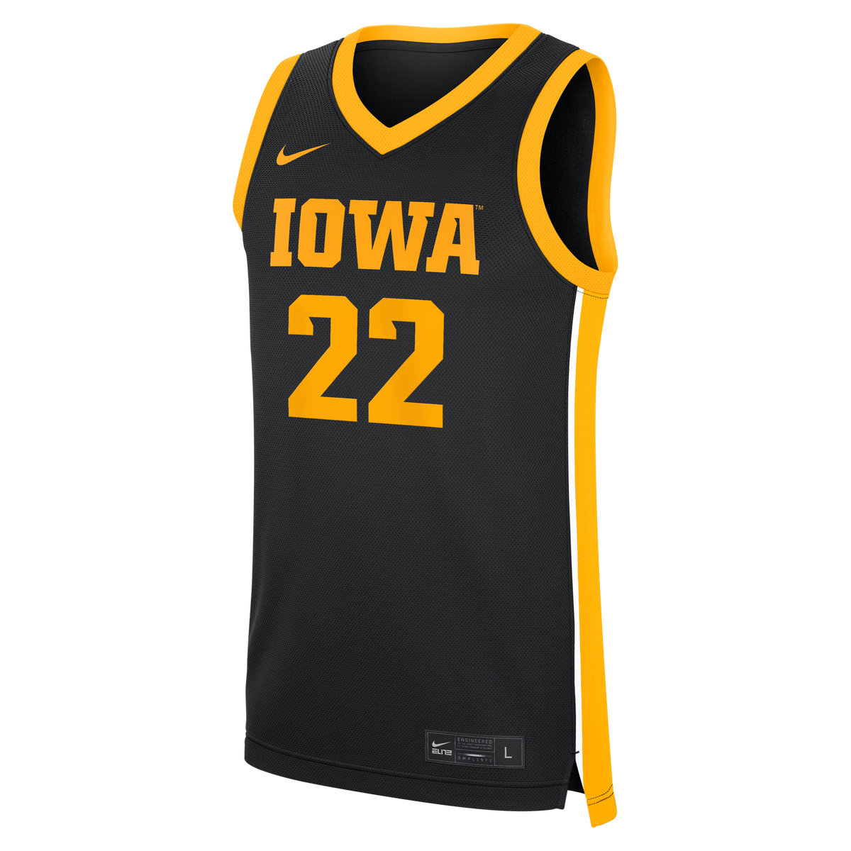 Caitlin Clark Black Iowa Hawkeyes Home Replica Basketball Jersey product image 3, provided for visual reference and product