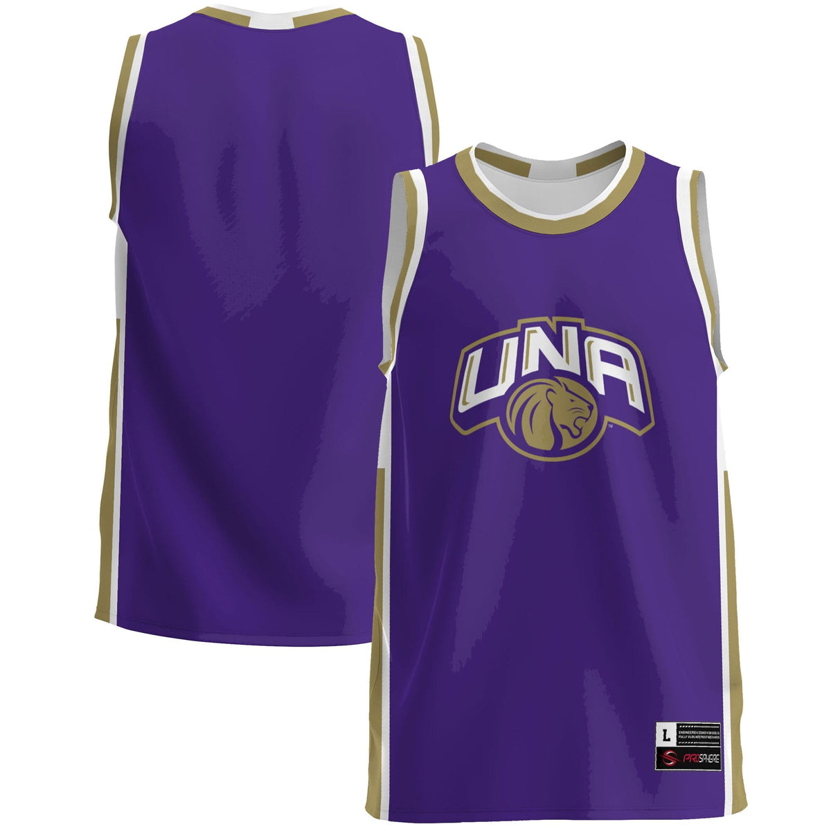 North Alabama Lions Lightweight Basketball Jersey - Purple product image 1, provided for visual reference and product detail