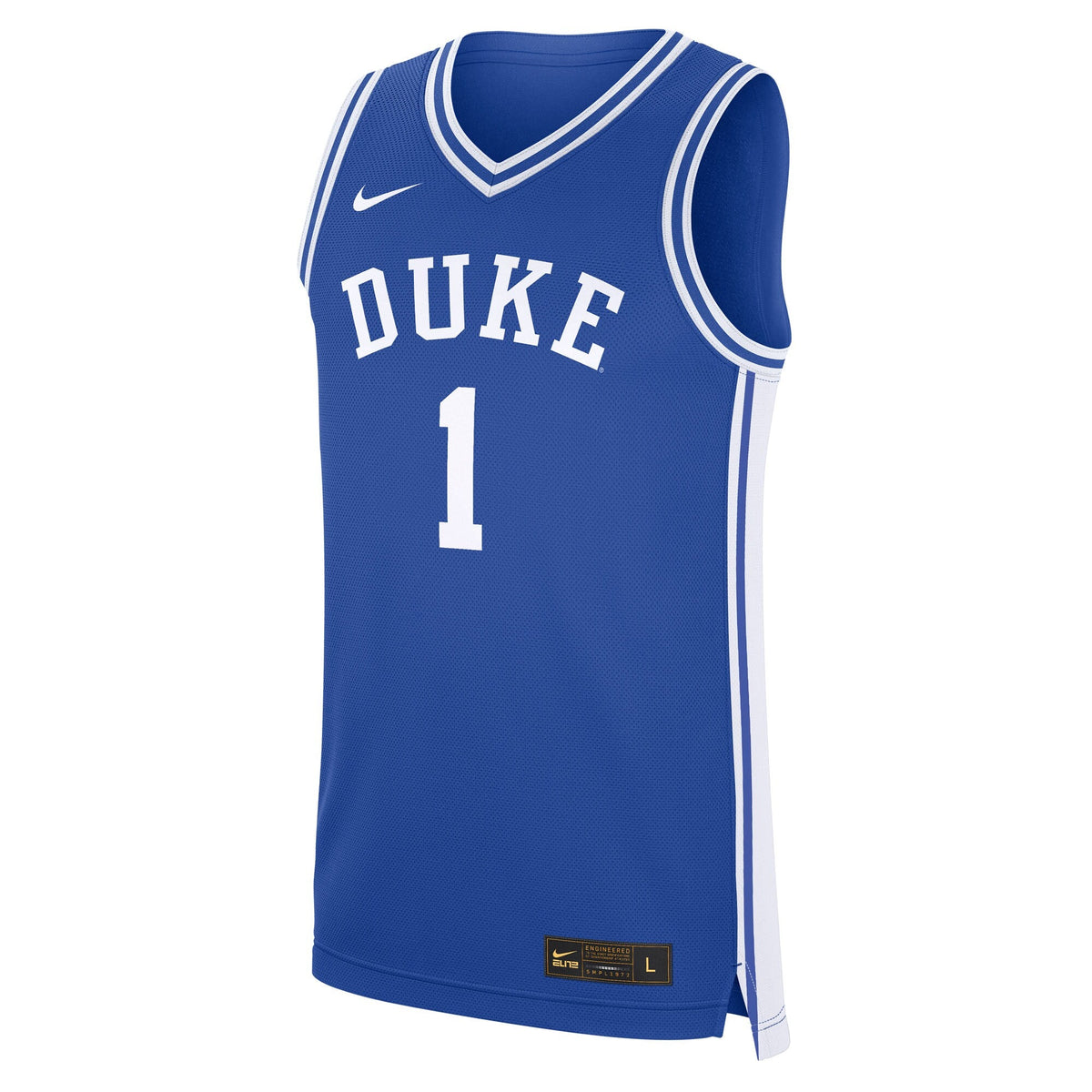 #1 Duke Blue Devils Road Replica Jersey - Royal product image 3, provided for visual reference and product detail review