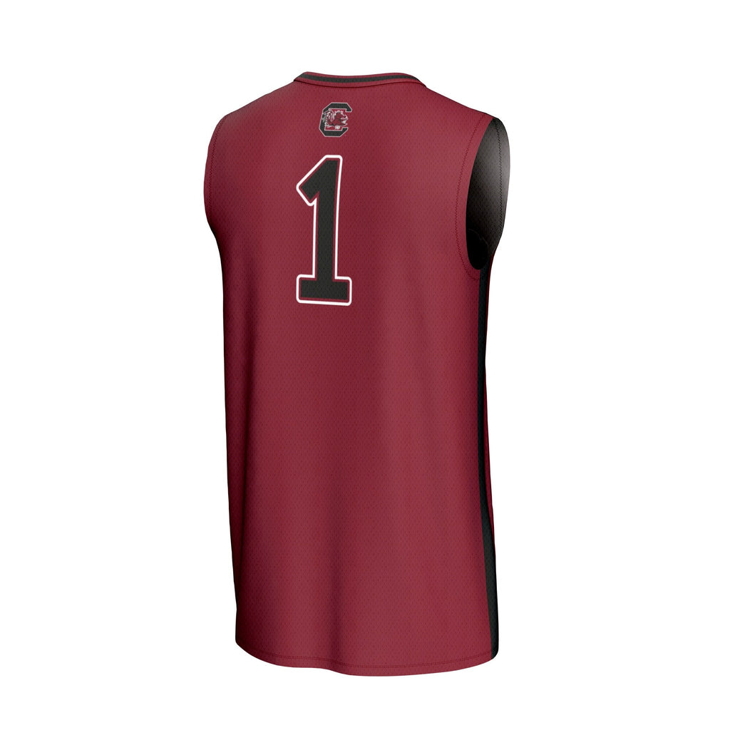 #1 South Carolina Gamecocks Lightweight Collegiate Basketball Fashion Jersey - Garnet product image 4, provided for visual