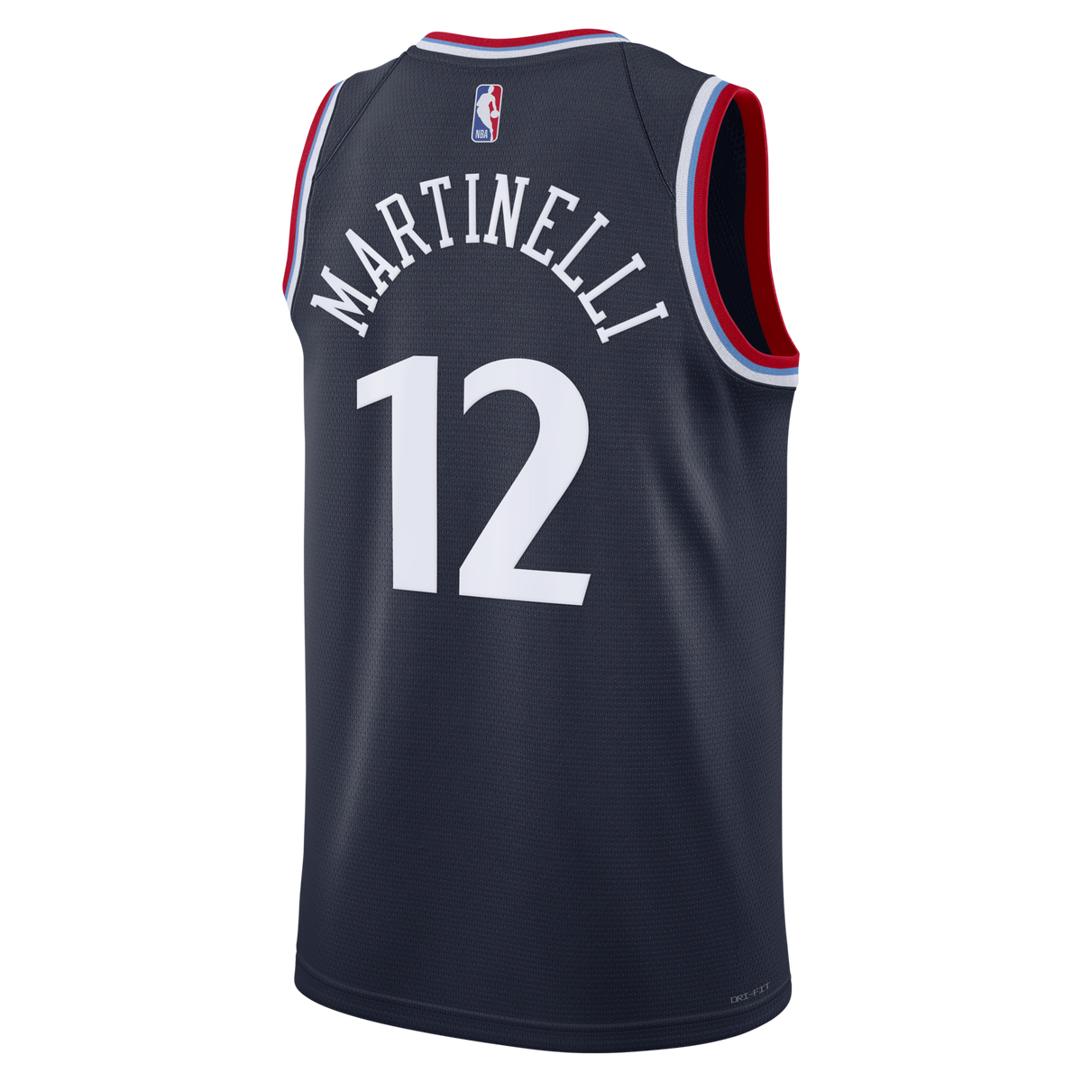 Los Angeles Clippers Replica Icon Edition Swingman Jersey - Navy - Nick Martinelli product image 4, provided for visual