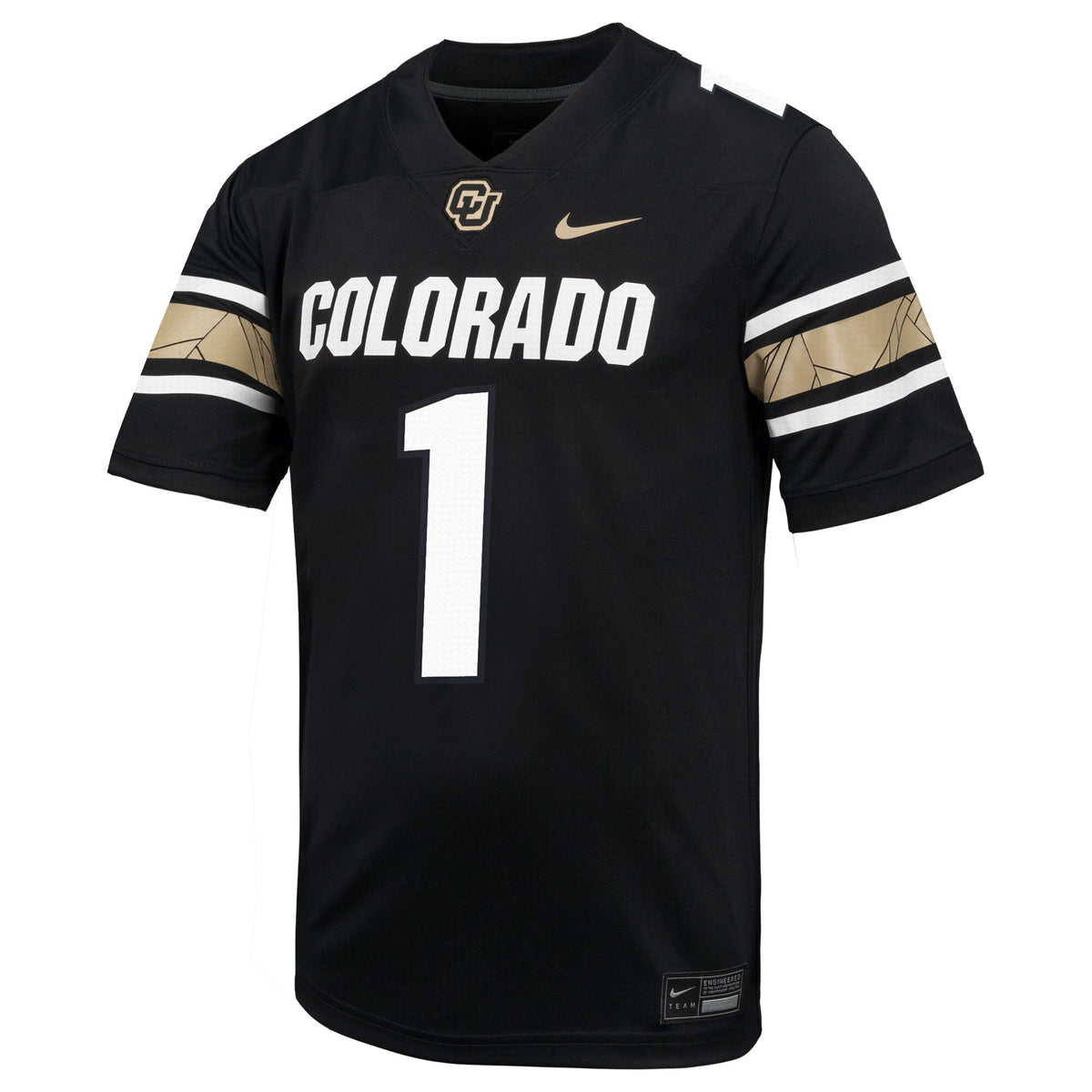 #1 Colorado Buffaloes Throwback Game Jersey - Black product image 3, provided for visual reference and product detail review