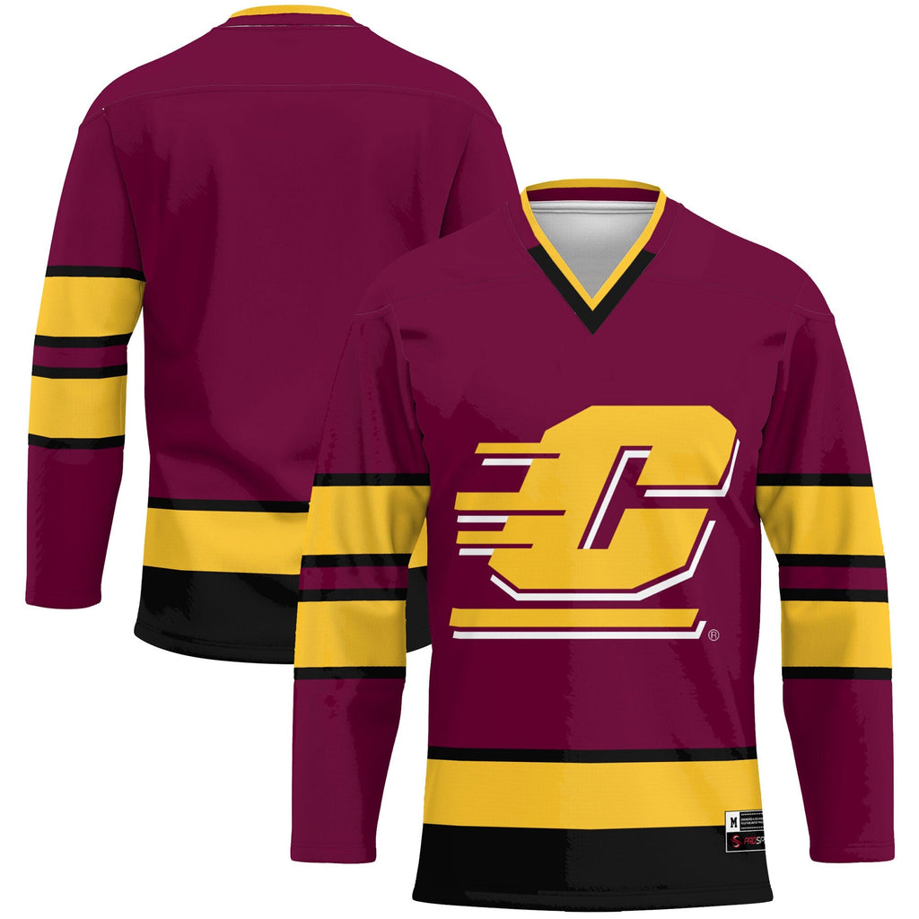 Central Michigan Chippewas Hockey Jersey - Maroon product image 2, provided for visual reference and product detail review