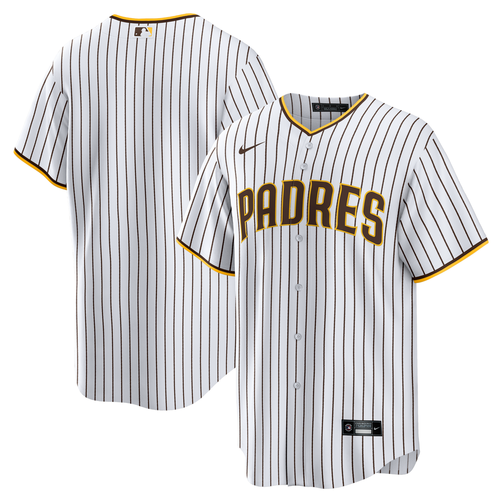 San Diego Padres White Home Big & Tall Replica Jersey product image 2, provided for visual reference and product detail