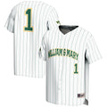 #1 William & Mary Tribe Lightweight Baseball Fashion Jersey - White product image 1, provided for visual reference and