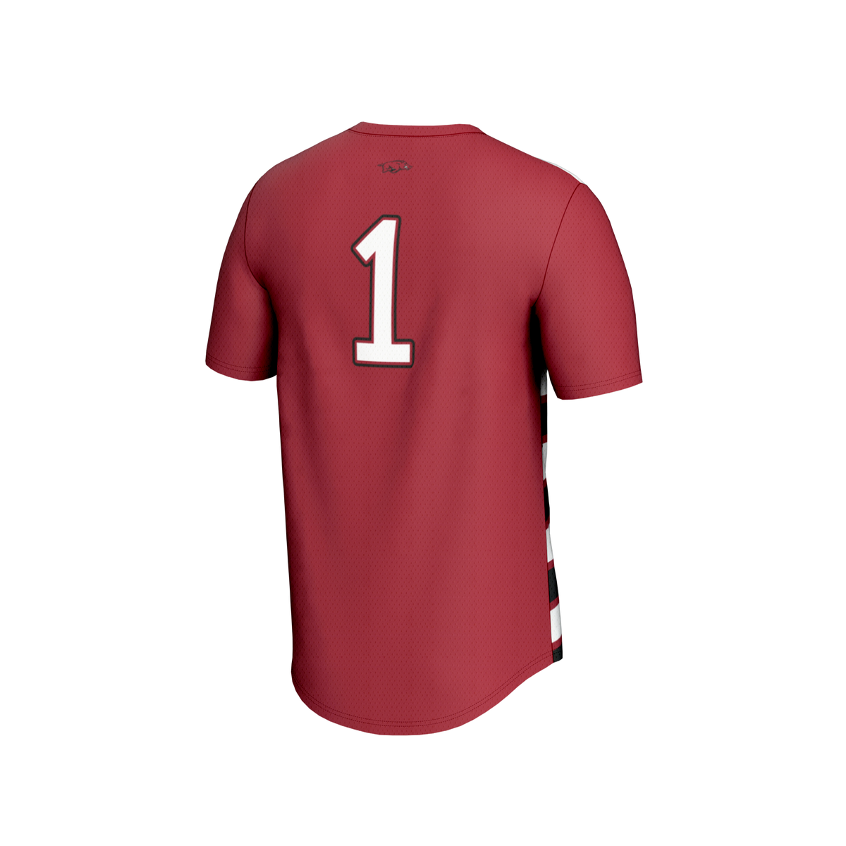#1 Arkansas Razorbacks Lightweight Soccer Fashion Jersey - Cardinal product image 4, provided for visual reference and