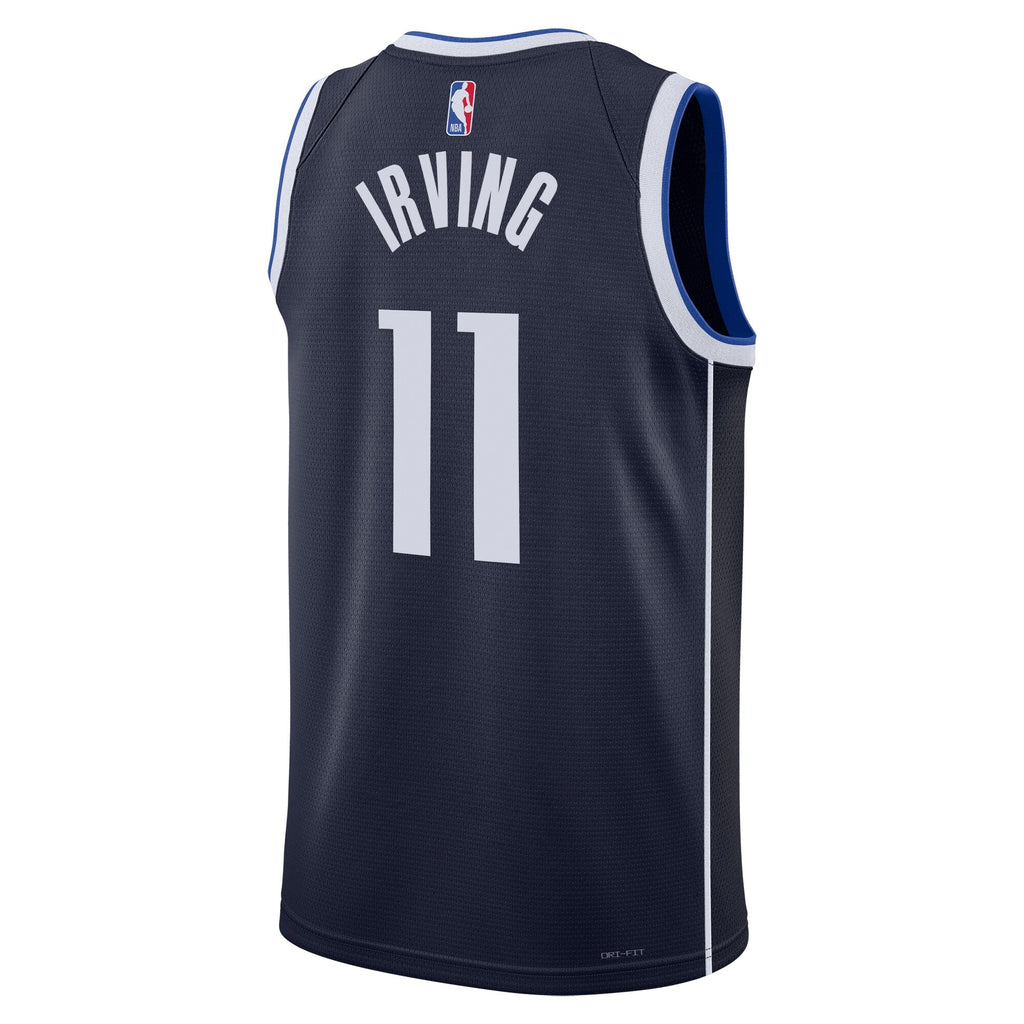 Dallas Mavericks Statement Edition Swingman Jersey - Navy - Kyrie Irving product image 4, provided for visual reference and