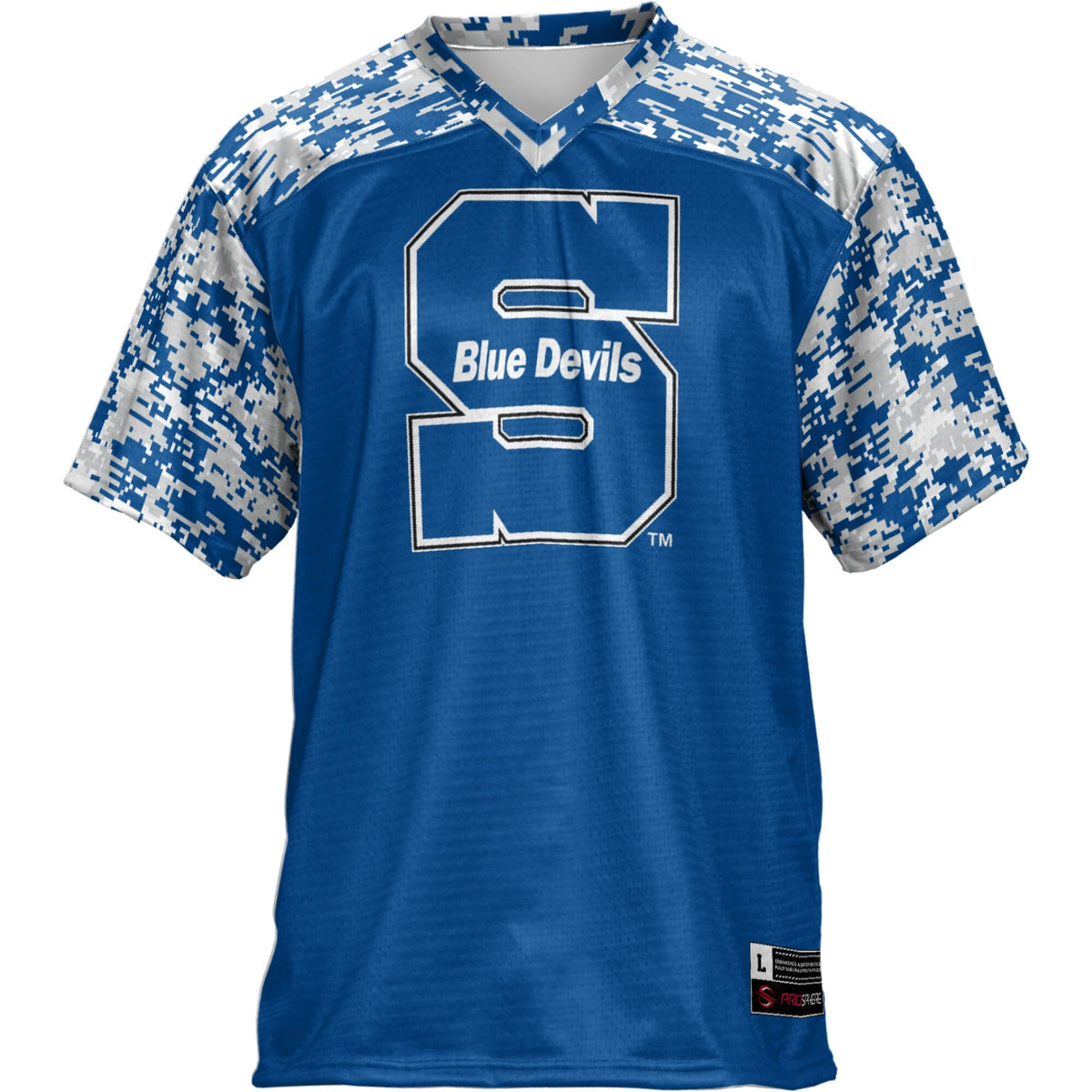 Wisconsin Stout Blue Devils Football Jersey - Blue product image 3, provided for visual reference and product detail review