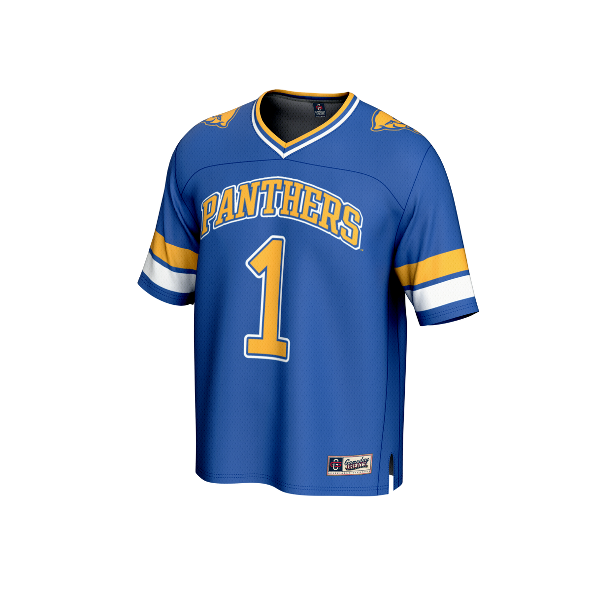 #1 Pitt Panthers Lightweight Collegiate Football Fashion Jersey - Royal product image 3, provided for visual reference and