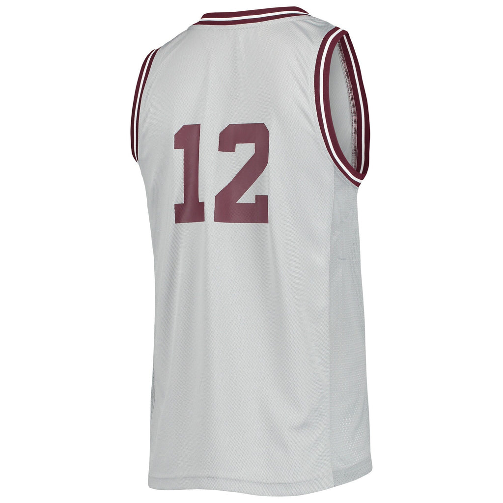 #12 Texas A&M Aggies Reverse Retro Jersey - Gray product image 4, provided for visual reference and product detail review