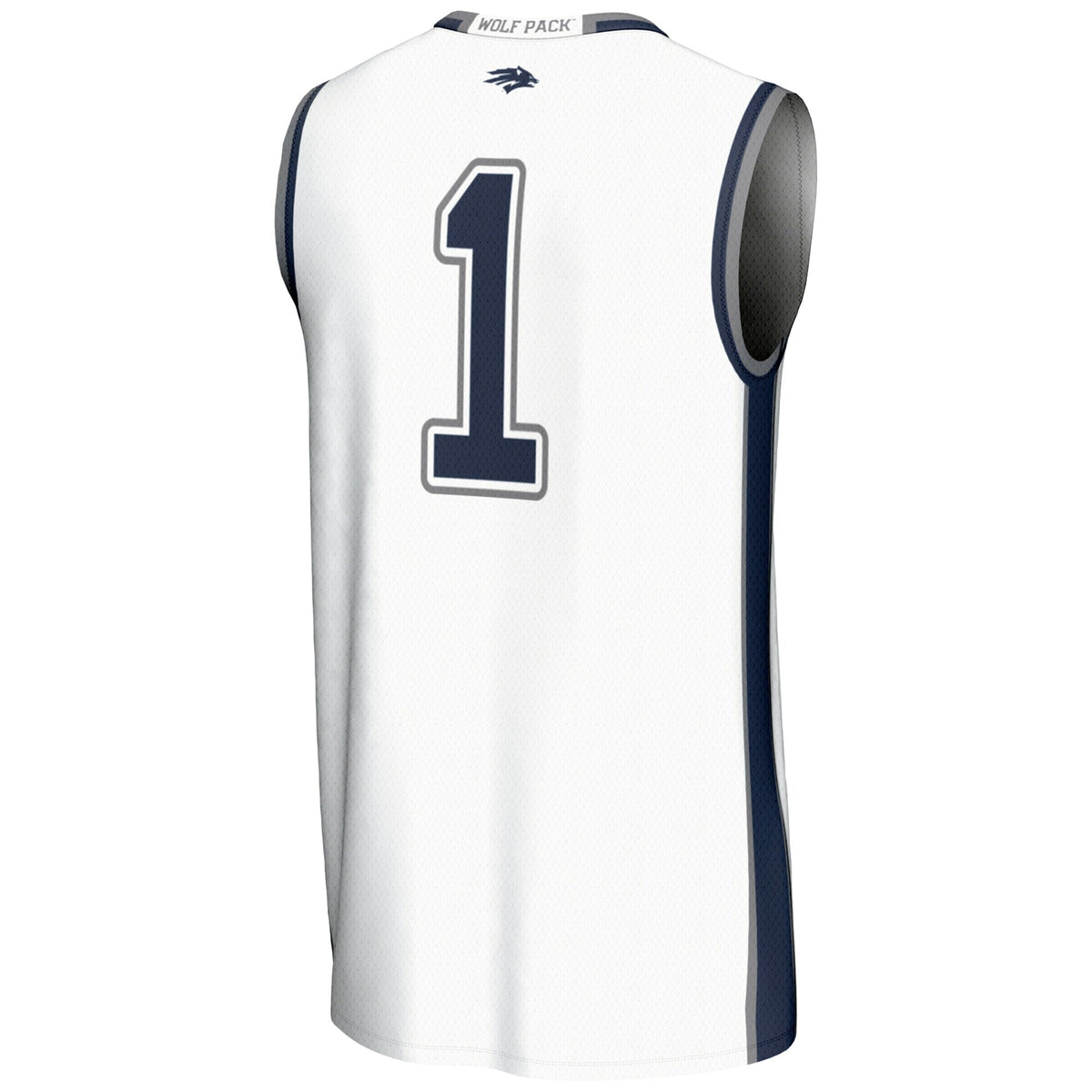 #1 Nevada Wolf Pack Lightweight Basketball Jersey - White product image 4, provided for visual reference and product detail