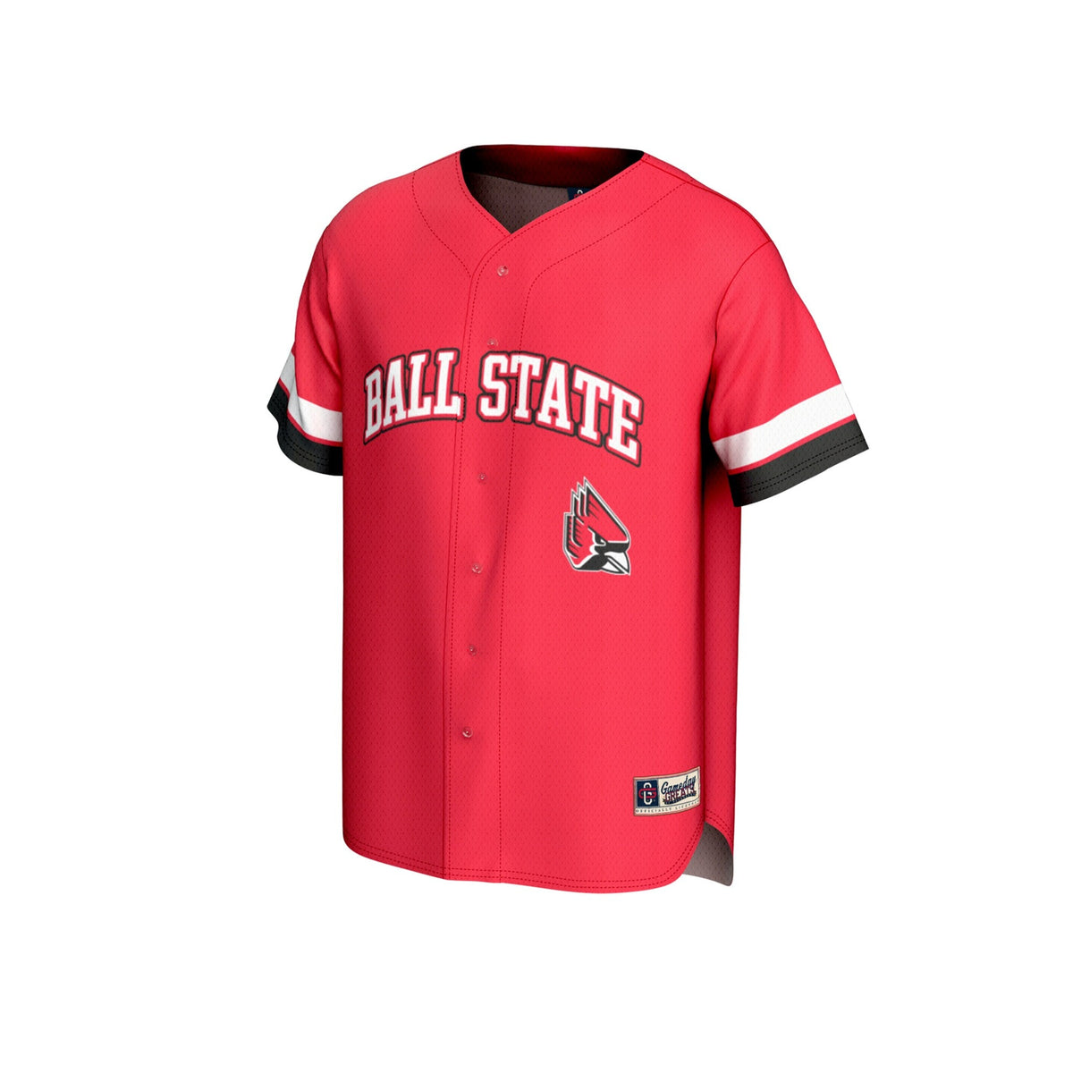 Ball State Cardinals Spirit Baseball Jersey - Cardinal product image 3, provided for visual reference and product detail