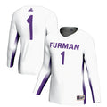 #1 Furman Paladins Lightweight Volleyball Jersey - White product image 1, provided for visual reference and product detail