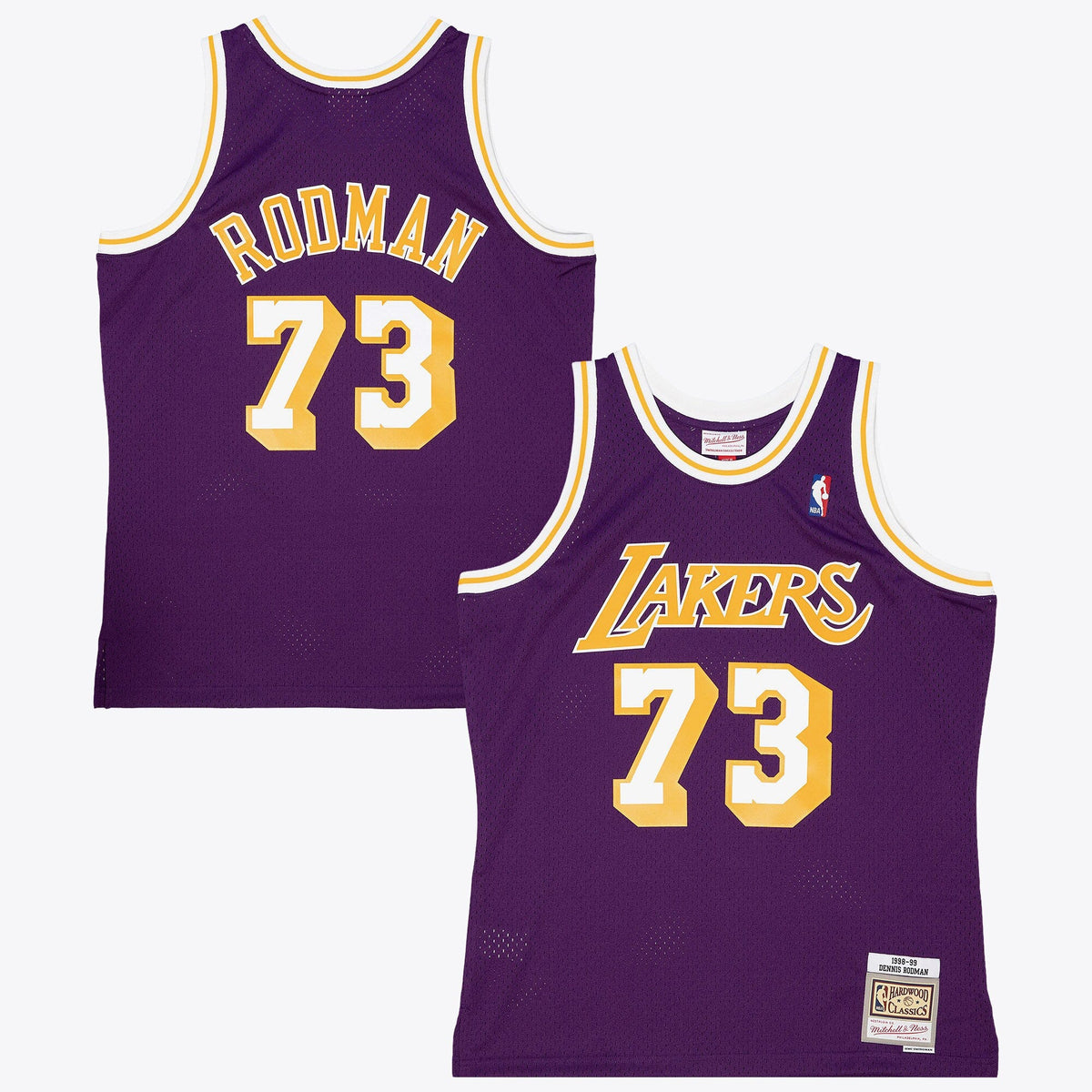 Los Angeles Lakers Dennis Rodman 1998 Road Authentic Jersey - Purple product image 1, provided for visual reference and