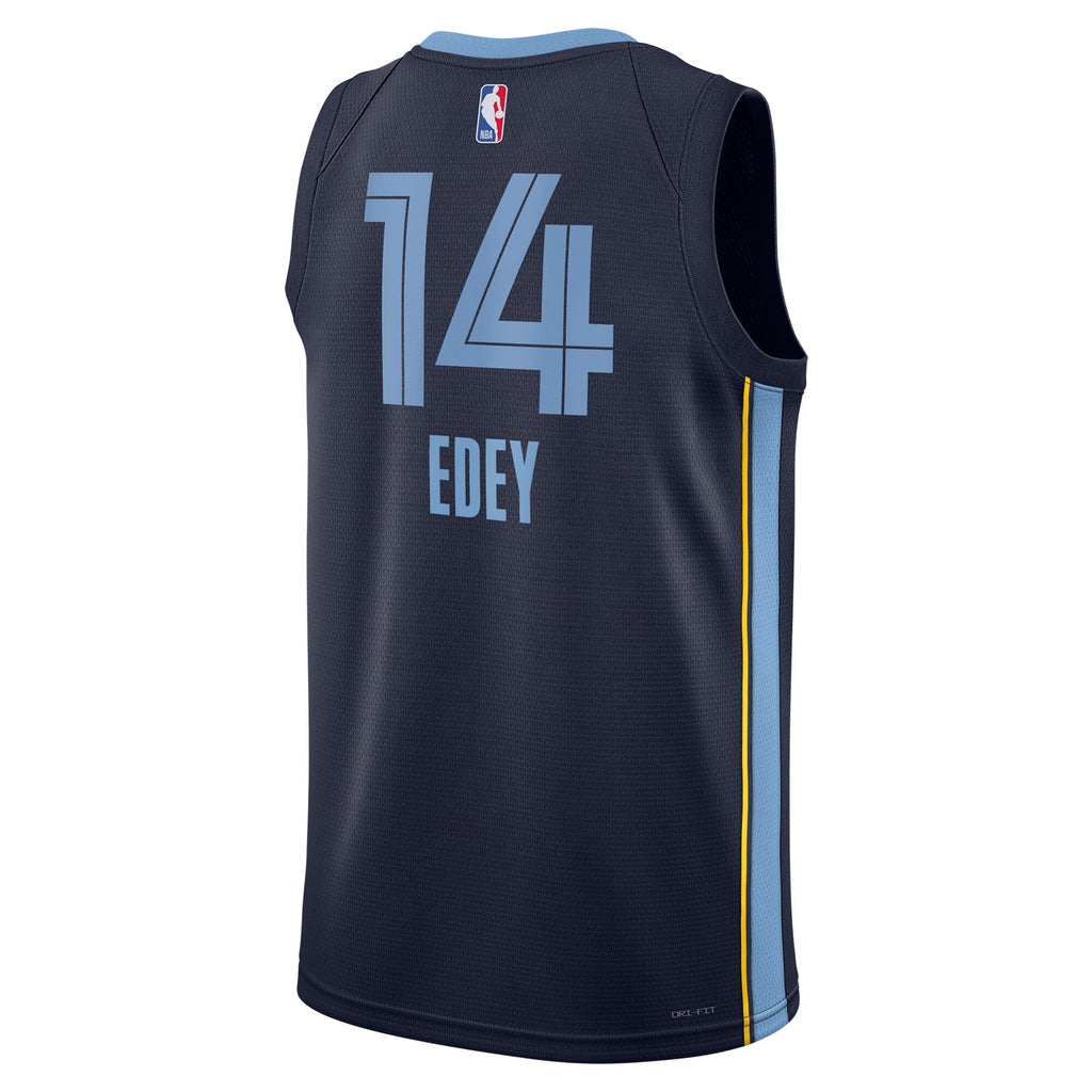 Memphis Grizzlies Icon Swingman Jersey - Navy - Zach Edey product image 4, provided for visual reference and product detail