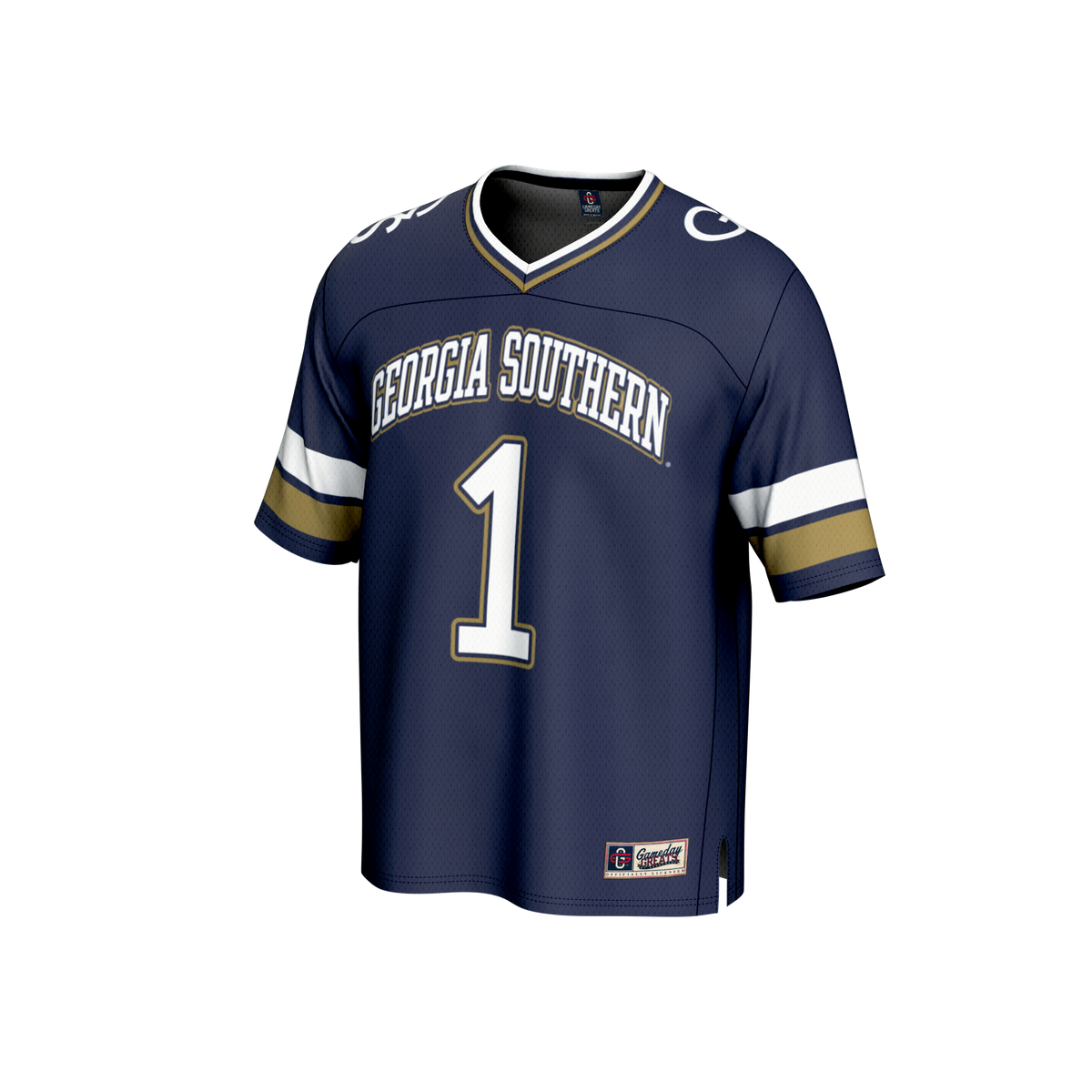 #1 Georgia Southern Eagles Lightweight Collegiate Football Fashion Jersey - Blue product image 3, provided for visual