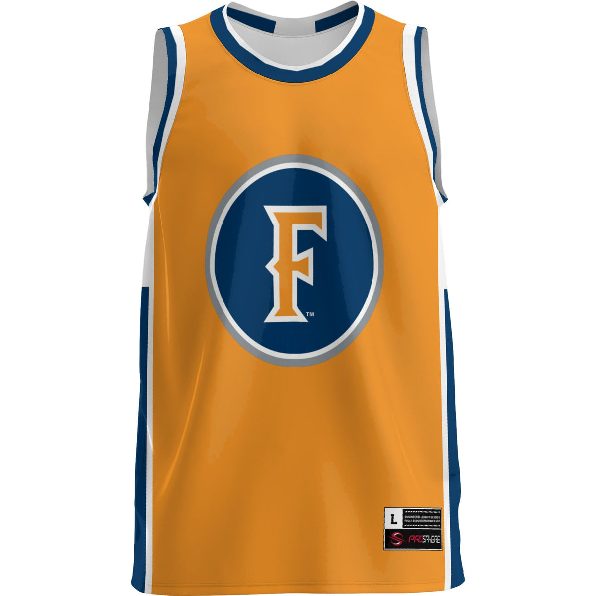Cal State Fullerton Titans Lightweight Basketball Jersey - Navy product image 3, provided for visual reference and product