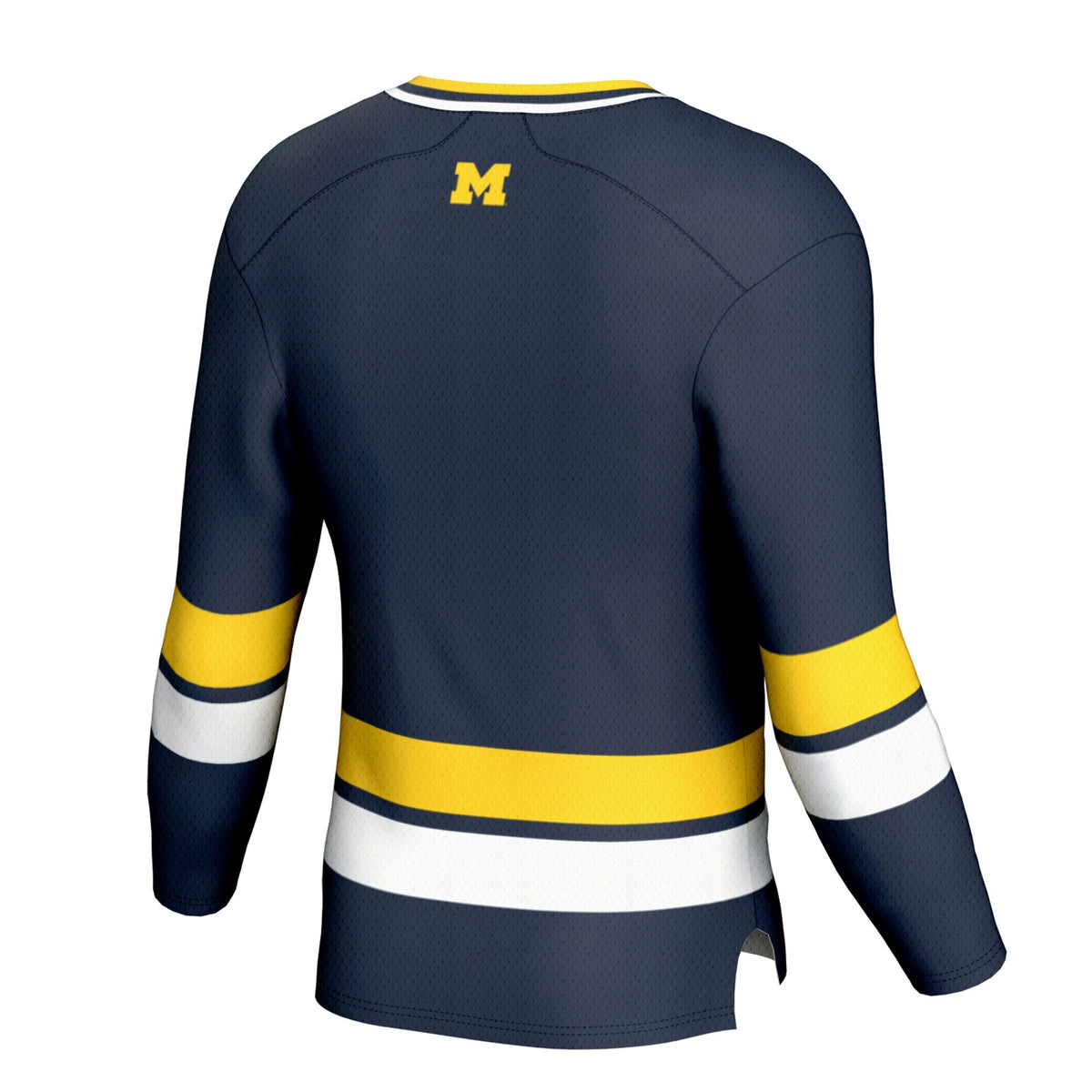Michigan Wolverines Spirit Hockey Jersey - Navy product image 4, provided for visual reference and product detail review