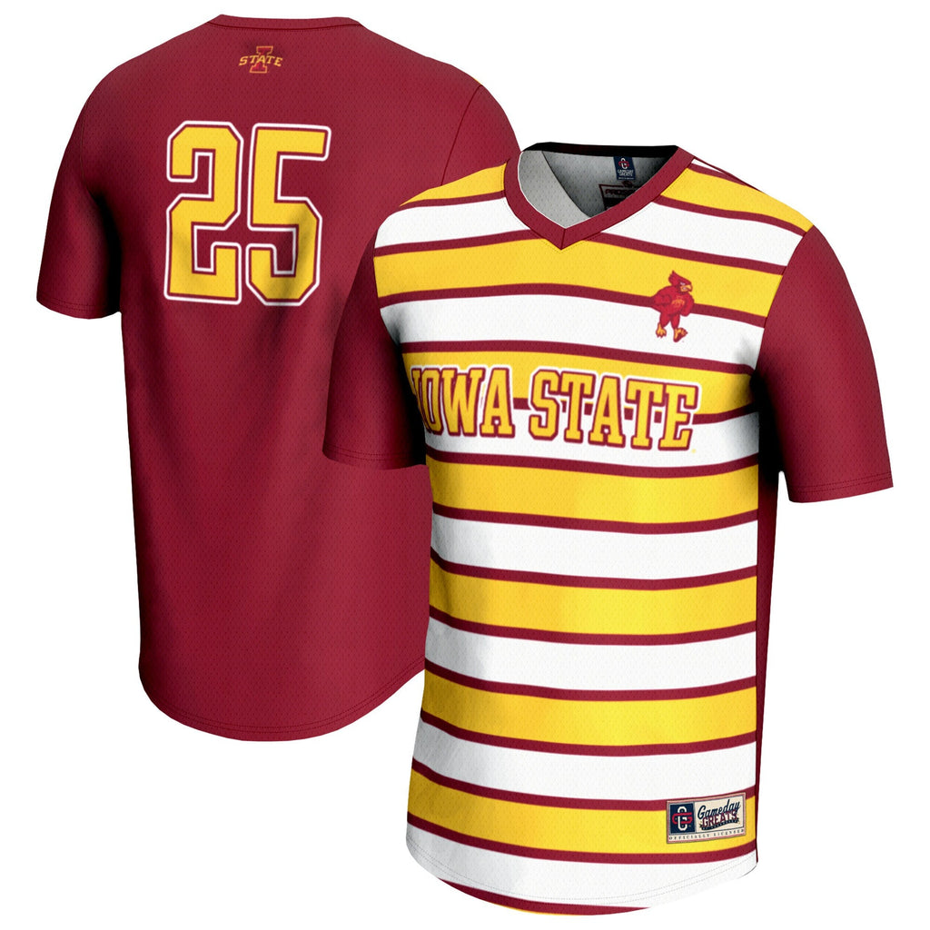 #25 Iowa State Cyclones Lightweight Soccer Fashion Jersey - Cardinal product image 2, provided for visual reference and