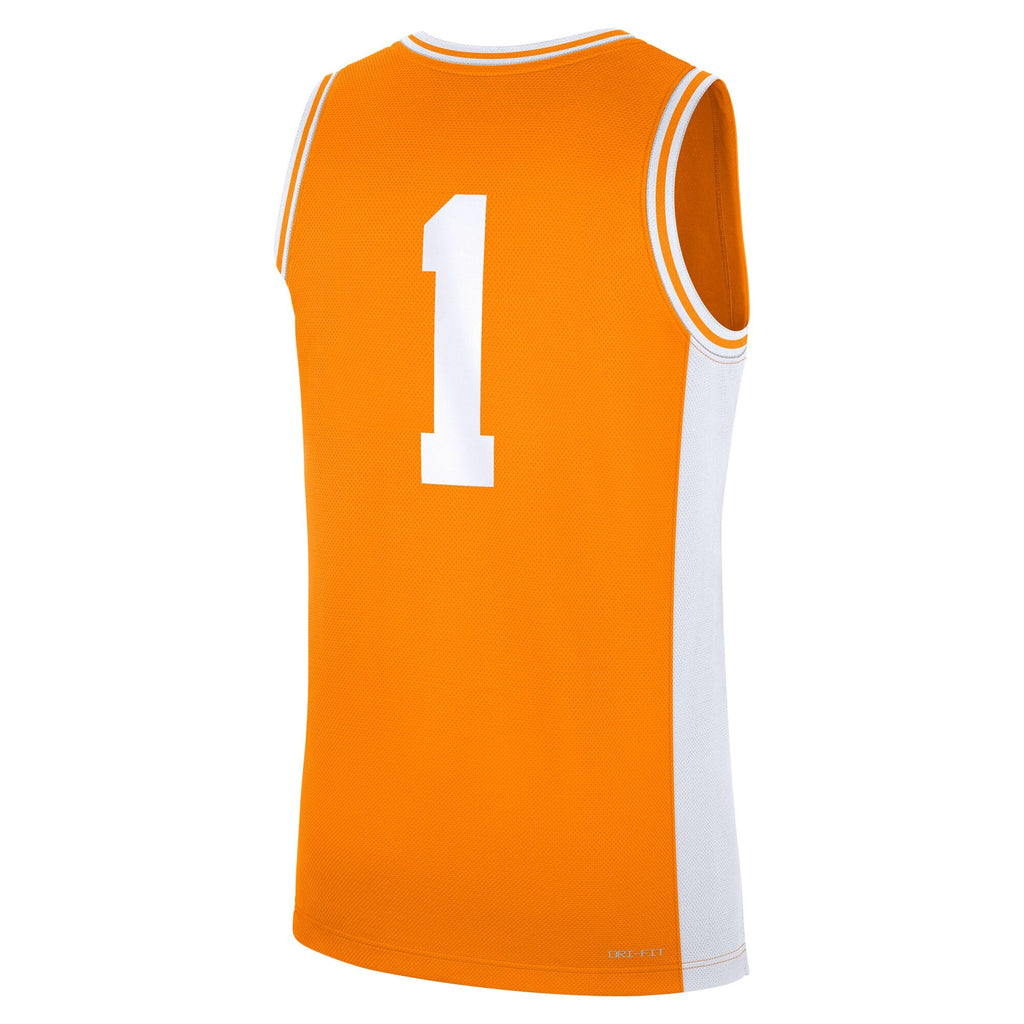 #1 Tennessee Orange Tennessee Volunteers Road Replica Jersey product image 4, provided for visual reference and product