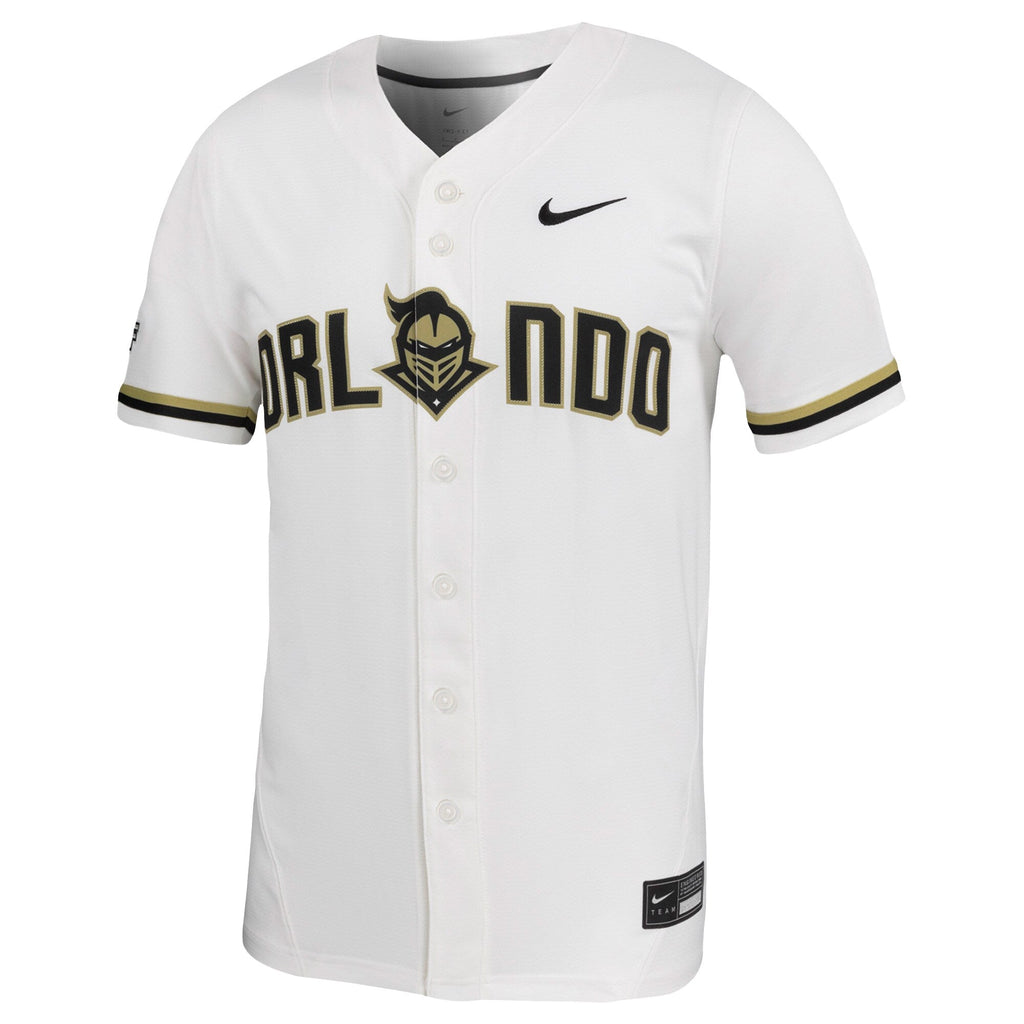 White UCF Knights Replica Baseball Jersey product image 3, provided for visual reference and product detail review