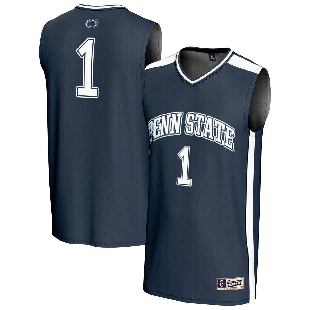 #1 Penn State Nittany Lions Lightweight Basketball Jersey - Navy product image 2, provided for visual reference and product