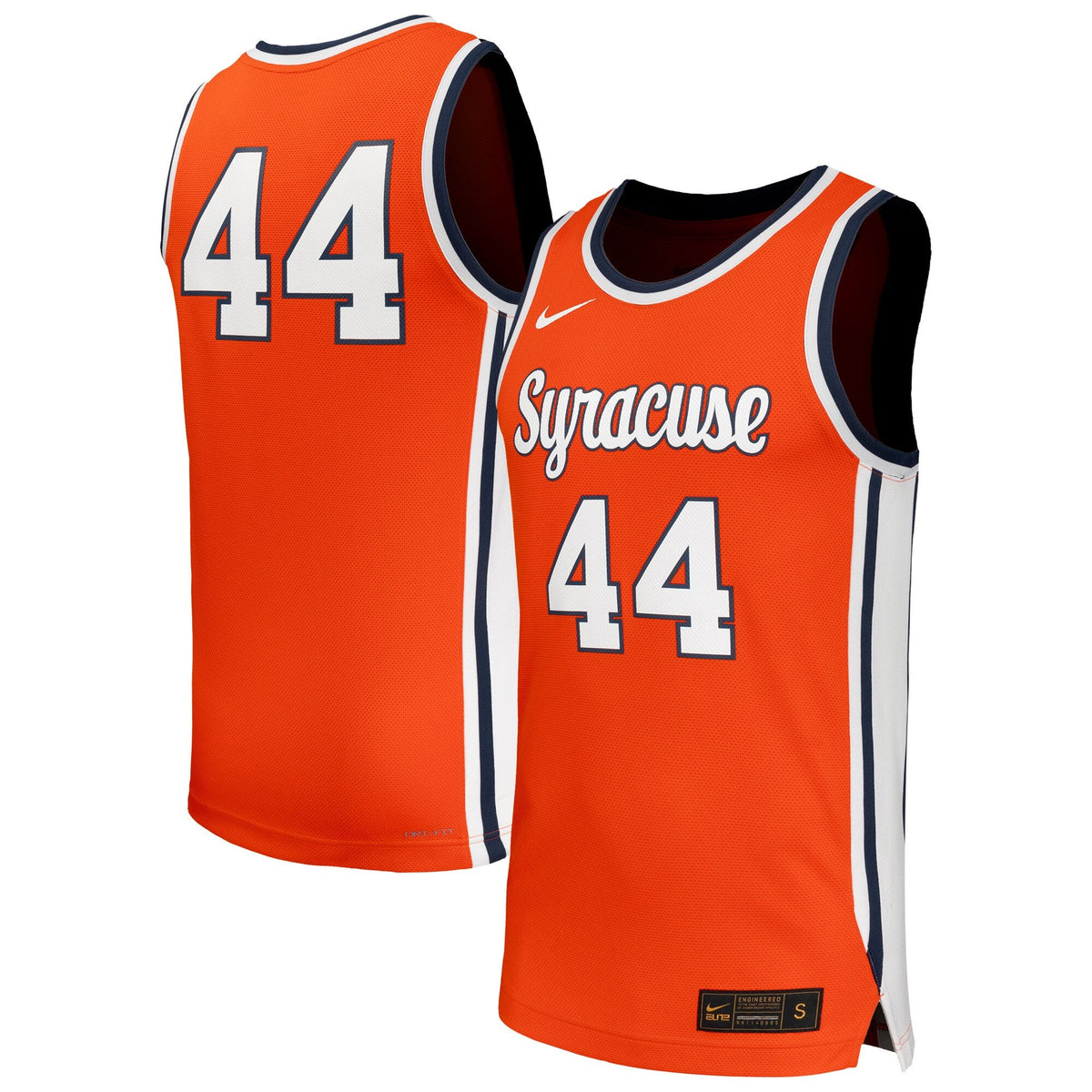 #44 Syracuse Orange Replica Basketball Jersey - Orange product image 1, provided for visual reference and product detail