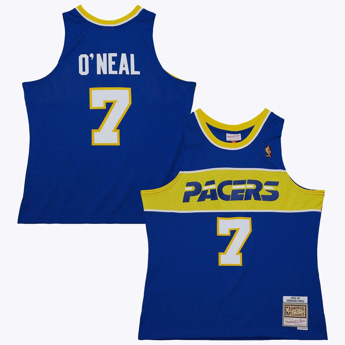 Indiana Pacers Jermaine O'Neal 2004 Hardwood Classics Authentic Jersey - Royal Blue product image 1, provided for visual