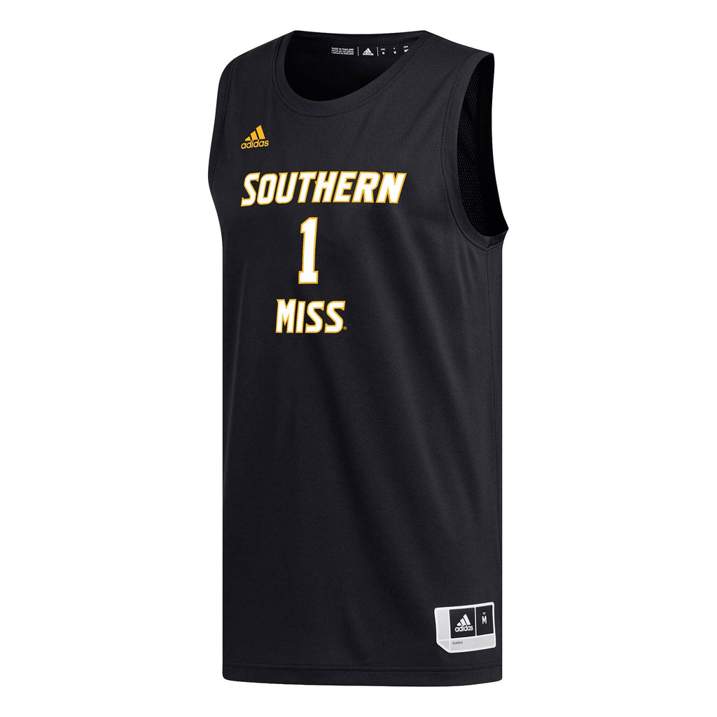 #1 Black Southern Miss Golden Eagles Replica Basketball Jersey product image 3, provided for visual reference and product