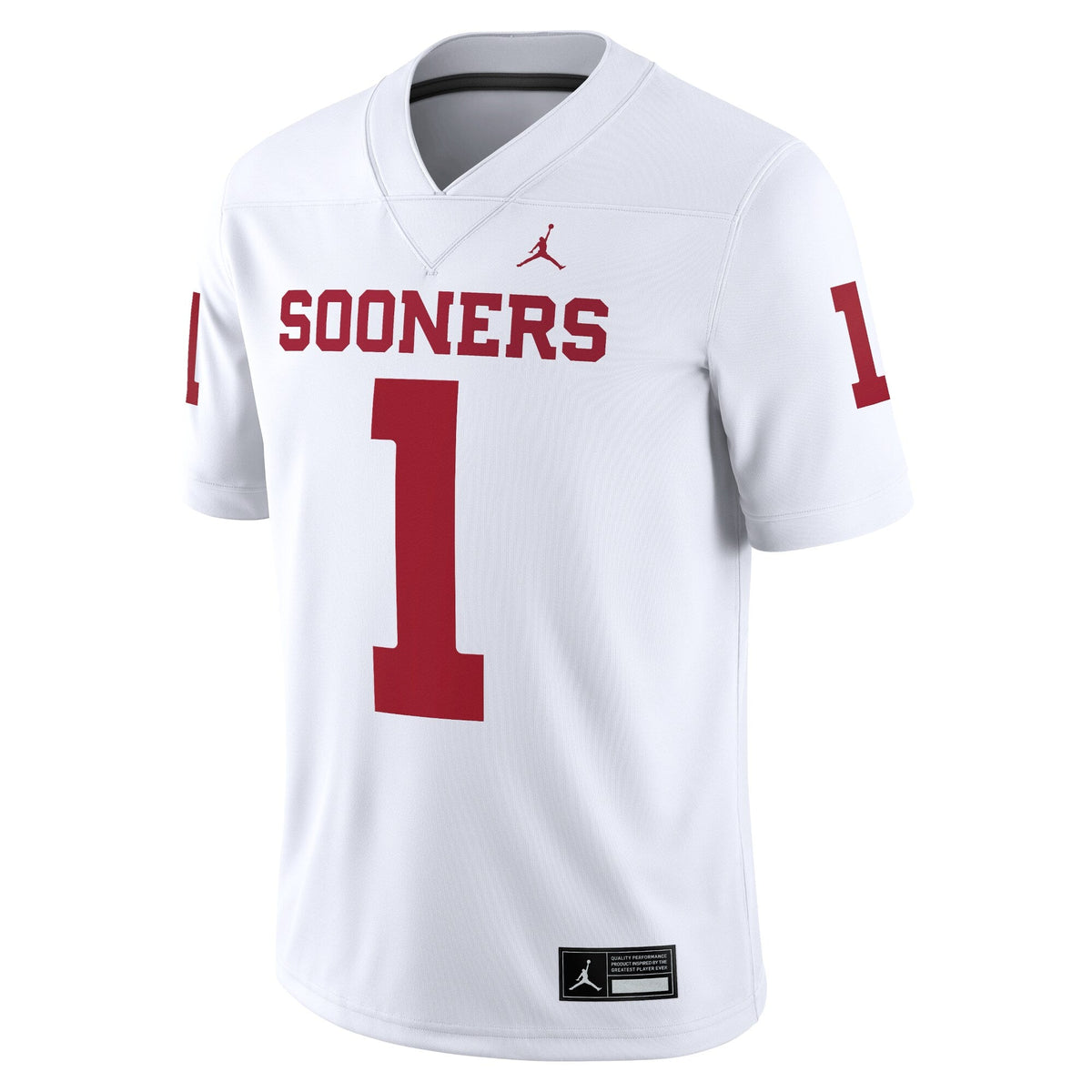 #1 Oklahoma Sooners Game Jersey - White product image 3, provided for visual reference and product detail review