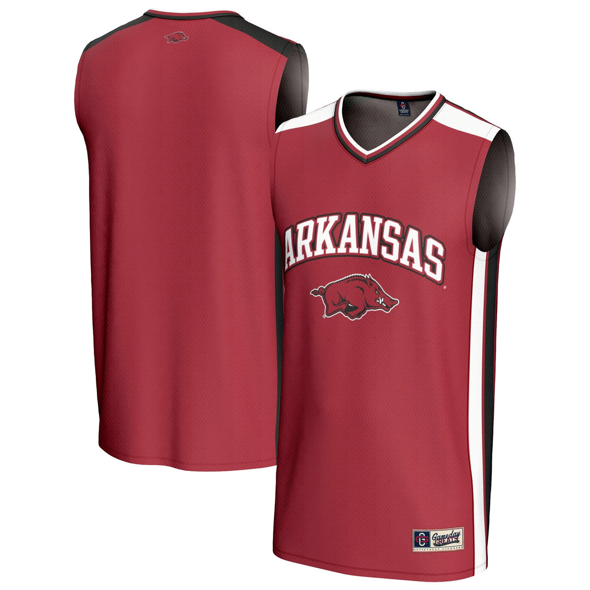 Arkansas Razorbacks Spirit Basketball Jersey - Cardinal product image 1, provided for visual reference and product detail