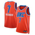 Oklahoma City Thunder Statement Edition Swingman Jersey - Orange - Chet Holmgren product image 1, provided for visual