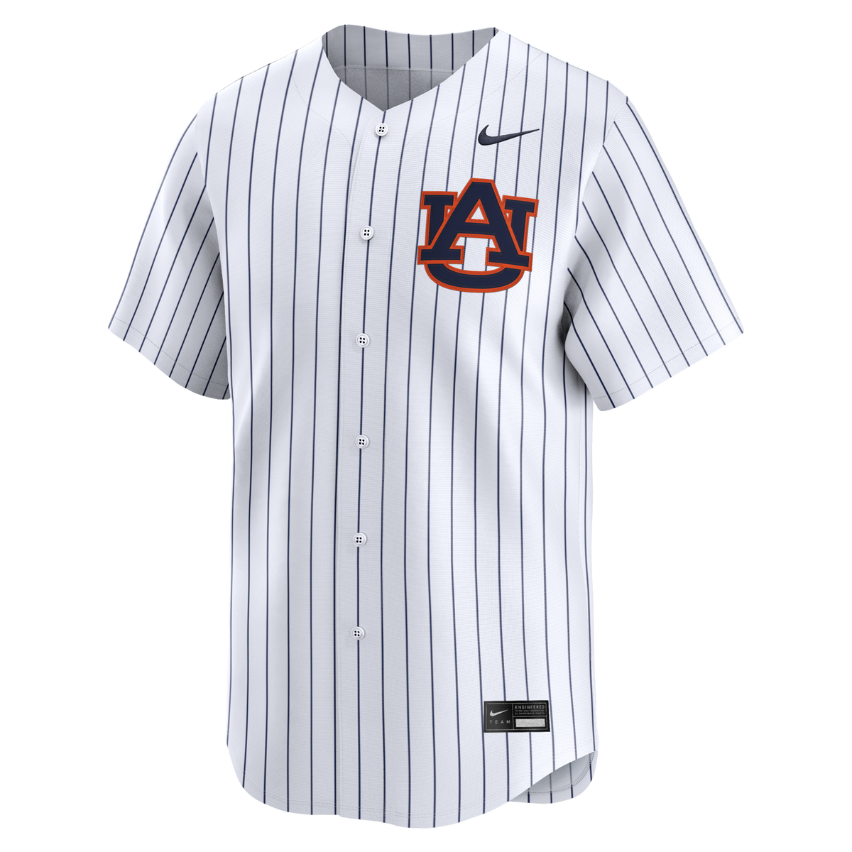 White Auburn Tigers Alternate Limited Baseball Jersey product image 3, provided for visual reference and product detail