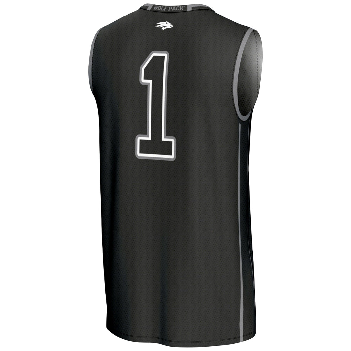 #1 Nevada Wolf Pack Lightweight Basketball Jersey - Black product image 4, provided for visual reference and product detail